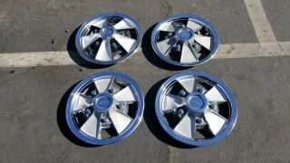 (4) 1965 1966 Chevrolet,  Chevelle,  Mag Z16 Style Hubcaps.  