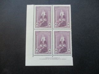 Australian Pre Decimal Stamps: Robes Imprint Block Of 4 - Rare (g332)