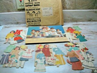 Dionne Quintuplets Paper Dolls - Palmolive Soap Offer - 1937 - Pre - Cut