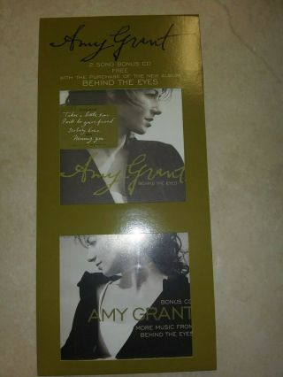 Amy Grant - Behind The Eyes 2cd Rare Longbox Cd Open But