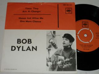 Mega Rare Bob Dylan Single Times They 