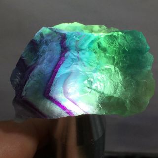 Rare Natural Cubic Green Fluorite Quartz Crystal Mineral Specimen Healing 54g