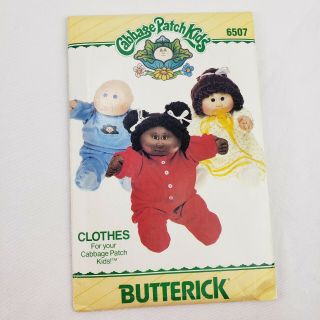 Vintage Cabbage Patch Kids Doll Clothes Pattern 1986 Butterick Uncut