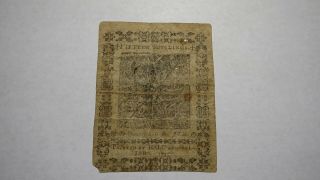15s 1775 Pennsylvania PA Colonial Currency Note Bill Fifteen Shillings RARE 2