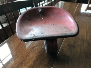 Red Antique Toy Pedal Tractor Seat