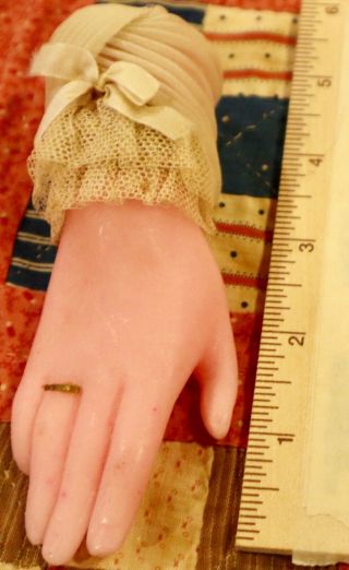 Absolutely Gorgeous Antique Rare Wax Hand,  Great Display