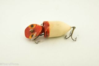 Vintage Scarce Michigan Made Groove Head Antique Fishing Lure 2