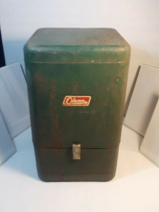 Vintage Coleman 220 236 237 252 Lantern Green Metal Carry Case