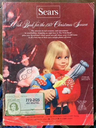 Rare Sears Christmas Wish Book 1971 Vintage Toys Gifts Clothes