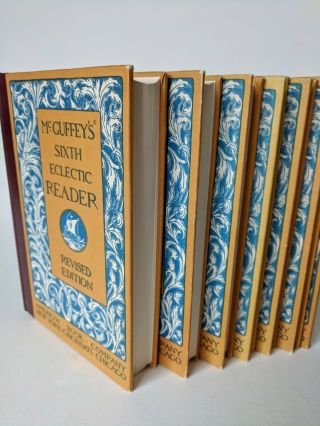 Mcguffey ' s eclectic reader revised edition antique 6 Books Set nearly flawless 2