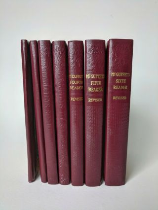 Mcguffey ' s eclectic reader revised edition antique 6 Books Set nearly flawless 3