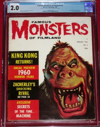 Famous Monsters Of Filmland Issue 6 (warren Publishing,  1960) Cgc Graded Rare