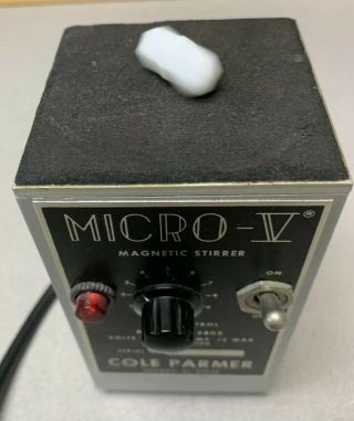 Micro V Magnetic Stirrer Stir Plate Cole Parmer 4805 Antique Lab Equip