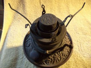 Antique B&h Brass Oil Lamp Font