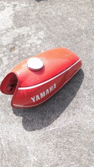 Yamaha Trial 125 175 TY Red Fuel Tank Gas Petrol NOS Rare OEM Japan G022 3