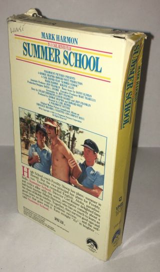Summer School (VHS,  1987) Mark Harmon RARE 2