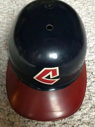 Rare Cleveland Indians 1973 - 1977 Logo Souvenir Full Size Plastic Batting Helmet