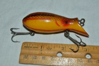 Vintage Pico Nichols Fishing Lure Wood Great Color Pattern - Tackle Box Find