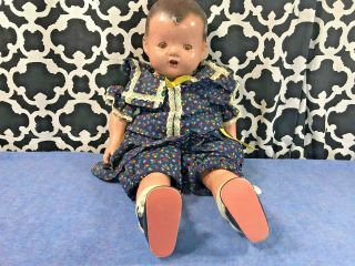 Antique Madame Hendren 20 " Composition Doll With Teeth