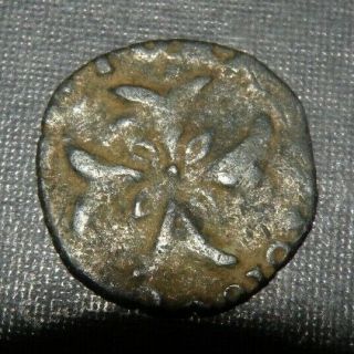 Medieval Coin Crusader Cross Silver Ancient Antique 1200 - 1350ad M Crown Fleur