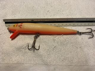 Cordell 7” Redfin Bone Orange Belly Old Fishing Lure 1 2