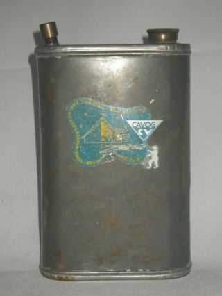 Vintage Camp Stove Cavog Cv Fuel Tin Can Made In Western Germany