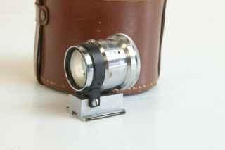 Agfa 130mm Finder For 130mm F4 Color - Telinear Lens W/ 1/2 Leather Case Rare