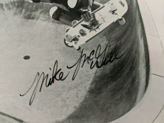 Mike McGill Signed Powell Peralta skateboarding Photo 2