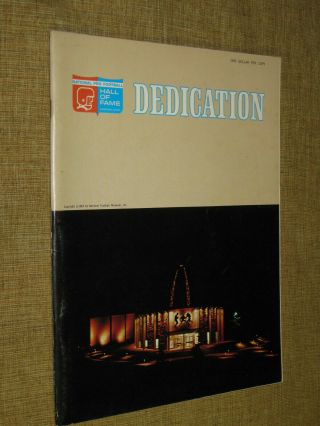 Rare 1963 Pro Football Hall Of Fame Dedication Program Canton Ohio First Year