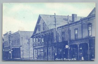 Main Street Ripley West Virginia Jackson County Wv Antique Postcard 1915