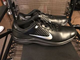 Nike Air Zoom TW71 Tiger Woods Golf Shoes Black/Silver Size 12/RARE A, 3