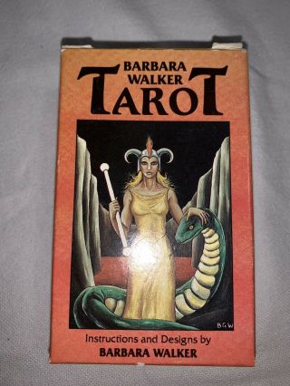 Rare Barbara Walker Tarot Deck - 1986 - Ag Muller