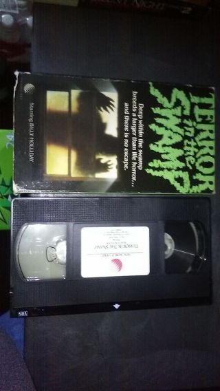 Terror In The Swamp Horror Sov Slasher Rare Oop Vhs Big Box Slip