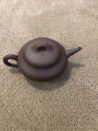 Signed Vintage Chinese China Yixing Teapot Pottery Terracotta Zisha