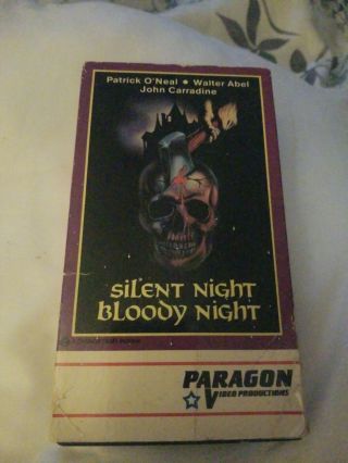 Silent Night Bloody Night Vhs Horror Patrick O 