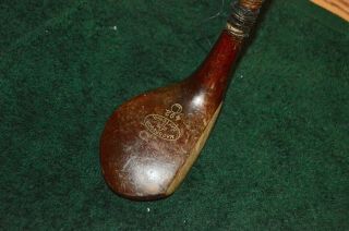 Antique MACGREGOR EGA 492 Wood Hickory Shaft Leather Grip RH 2
