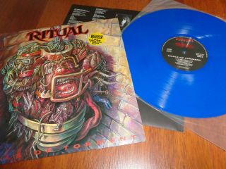 Ritual ‎– Trials Of Torment.  Org,  199.  Blue Vinyl.  Very Rare Limited Edition.