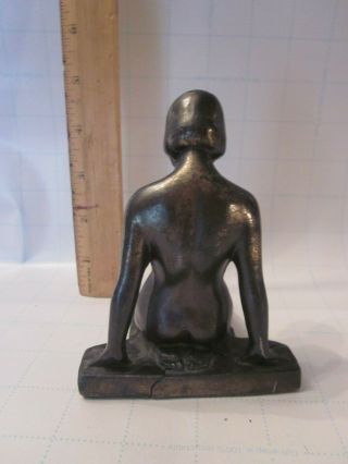 Antique art nouveau nude woman statue figurine 3