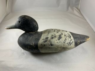Vintage Wooden Duck Decoy With Glasseye —antique Mason?