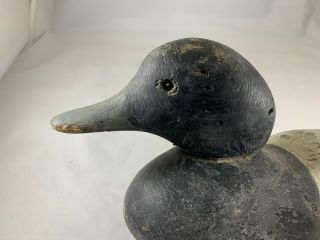 Vintage Wooden Duck Decoy with Glasseye —Antique Mason? 2
