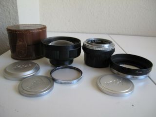 Rare Aires Tokyo 4.  5cm F1.  8 Rangefinder Coral Lens,  8cm Portrait,  Accessories