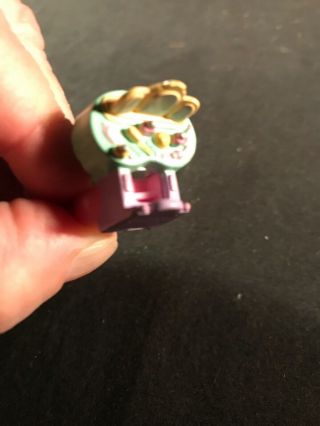 Vintage Polly Pocket Adjustable Ring With Vanity Chair And Table