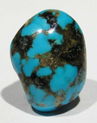 Large Thick Old Rare 96ct Black Web 8 Turquoise Cabochon Cab 48mm X 28mm X 13mm