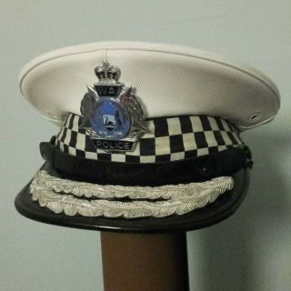Western Australia Police Hat And Badge High Rank Cap Obsolete Rare