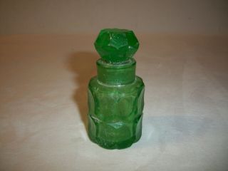 Vintage Antique? Green Glass Lidded Ink? Bottle/pot? Apothecary? Chemist?
