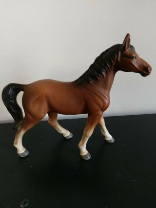 Vintage Rare Japan Horse Ceramic 6.  5 " Tall By 7.  5 " Long Large
