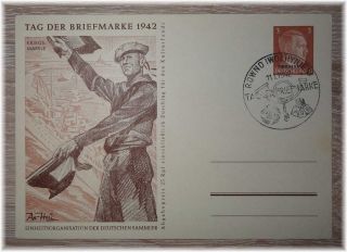 46 Germany 3rd Reich Rare Postcard " Kriegsmarine " Occup.  Of Ukraine 1942