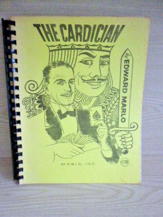 Rare Magic Book - The Cardician By Edward Marlo - 1975 Fourth Printing