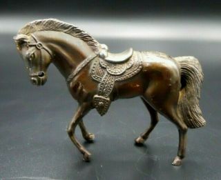 Rare Vintage Brass Copper Metal Marked Japan Horse Figurine