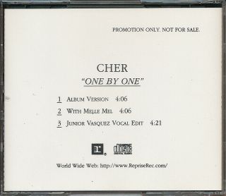 Cher One By One Rare Promo Cd Single W/ Mixes 